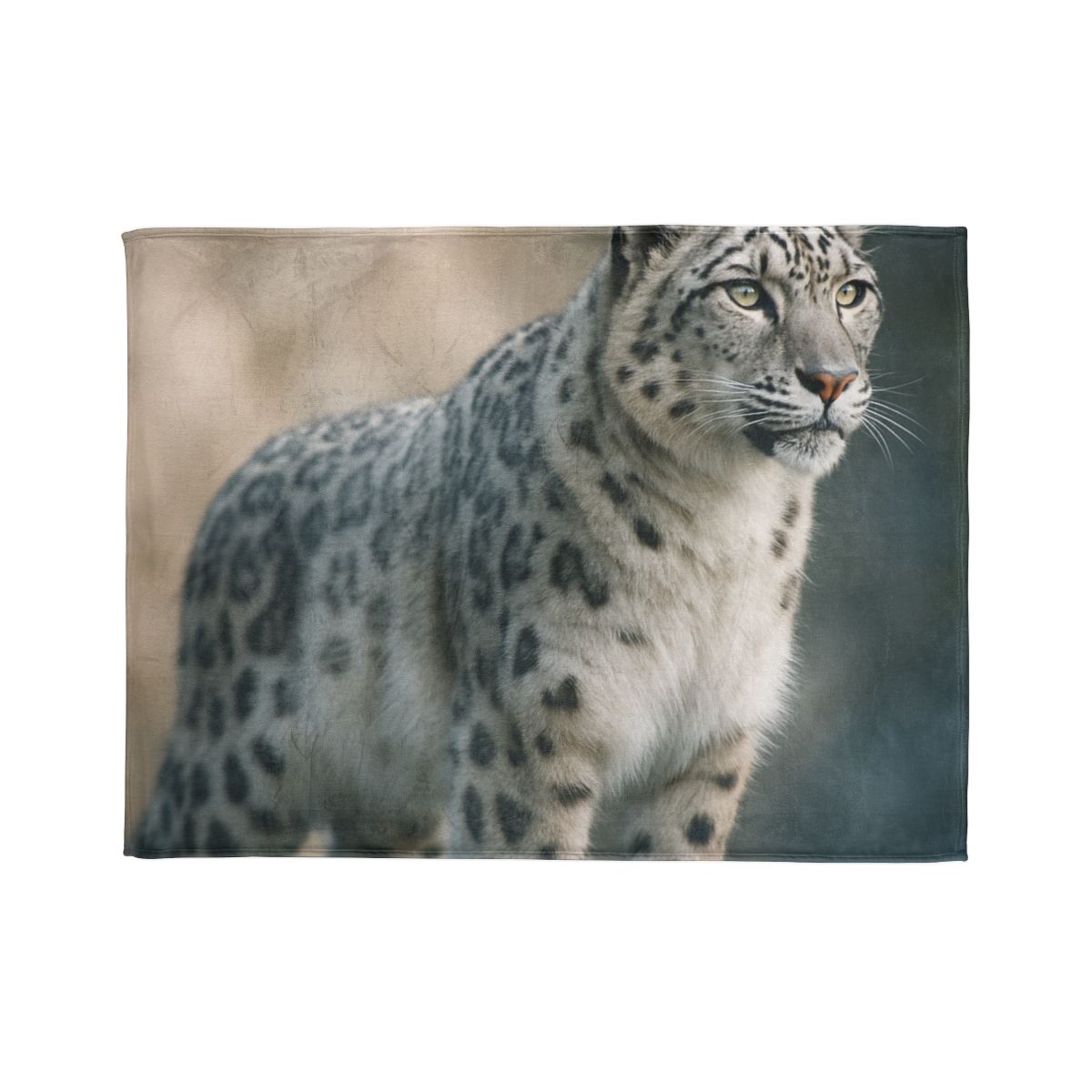 Mist Veil Snow Leopard trendy patterned blankets