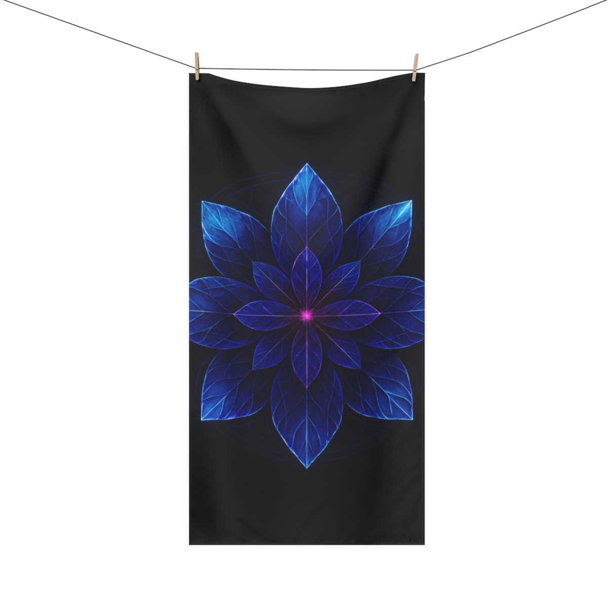 Petal Prism Mandala soft cotton towels