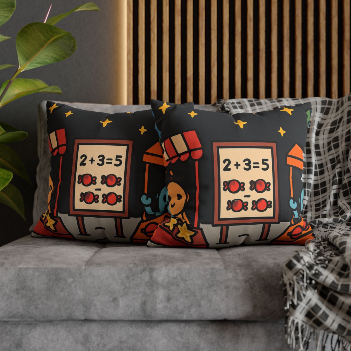 Moonlight Market Run By Friendly Robots custom pillow cases