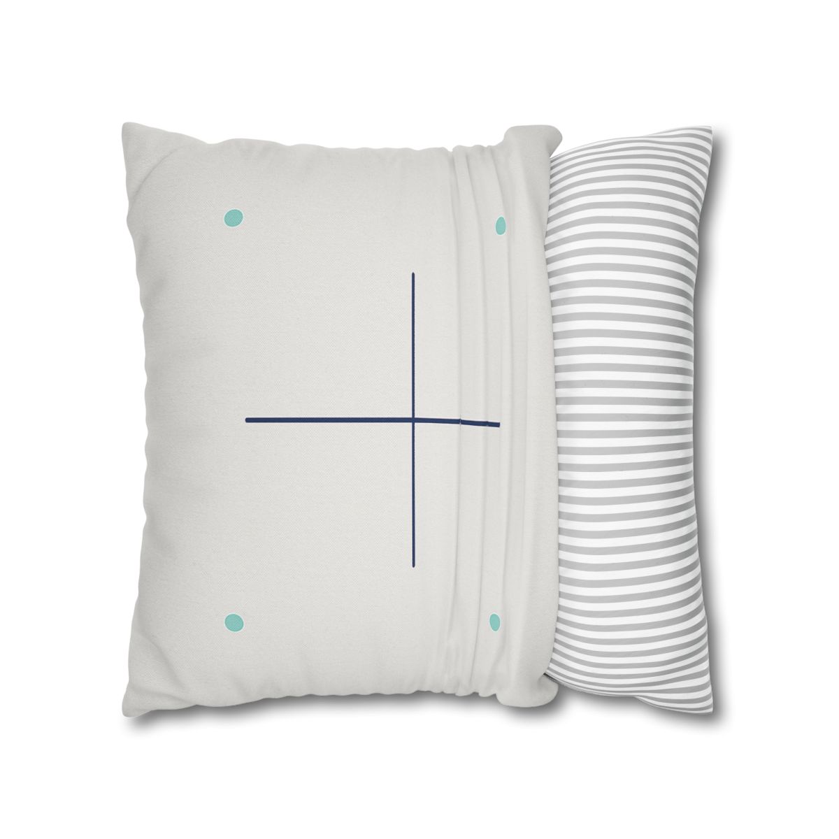 Sparse Meridian Cross And Dots custom pillow cases