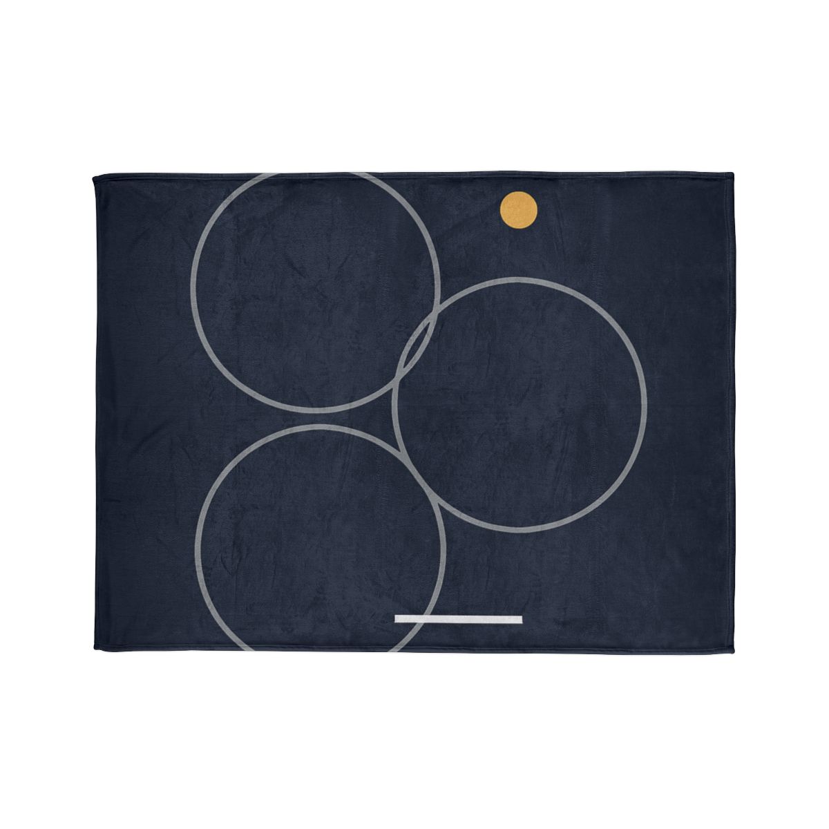 Three Rings With Shared Tangent Bar soft fleece blankets