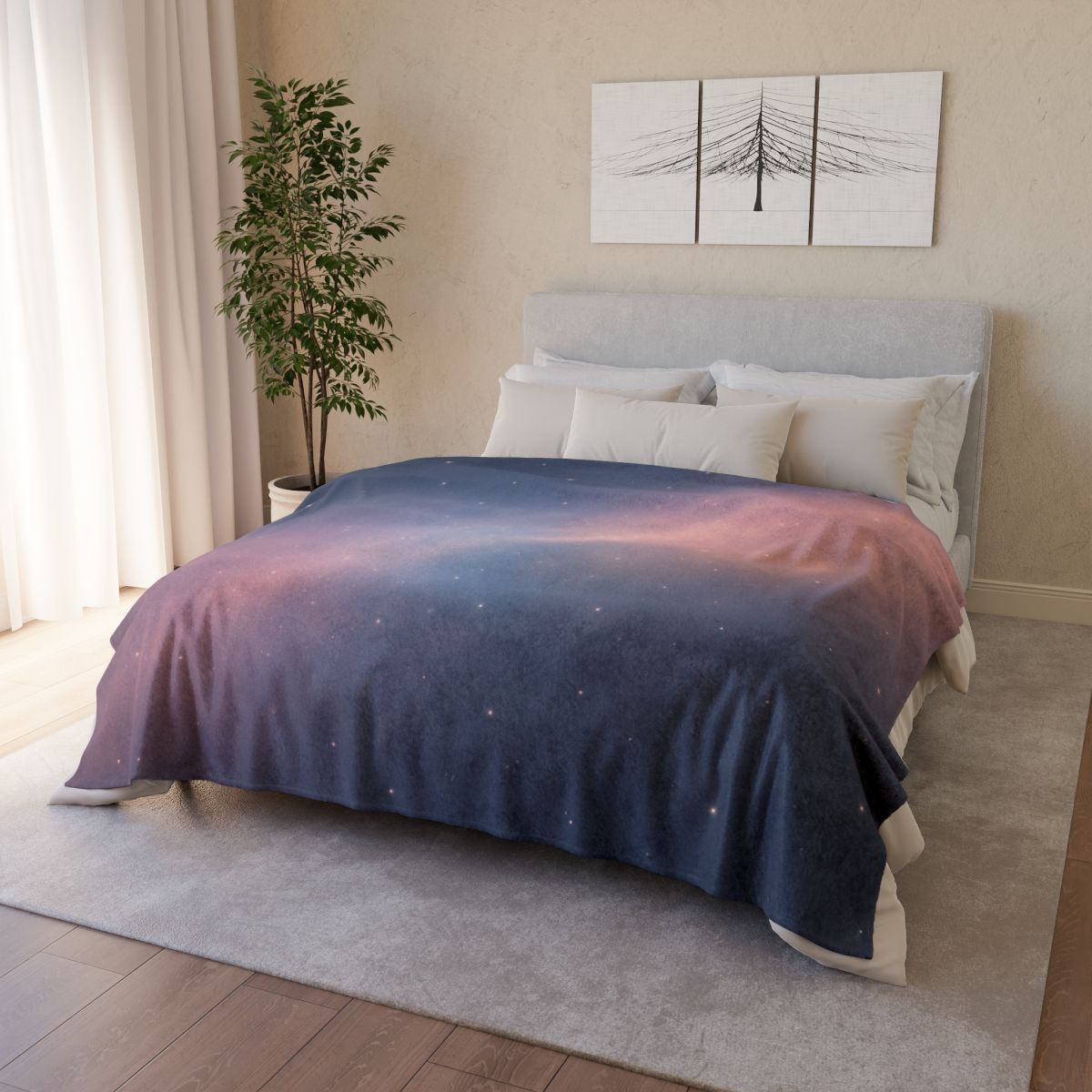 Cosmic Dust Prism Veil soft fleece blankets
