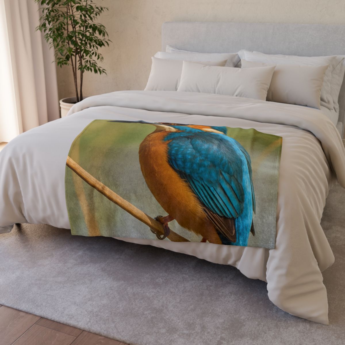Prism Flash Common Kingfisher warm winter blankets