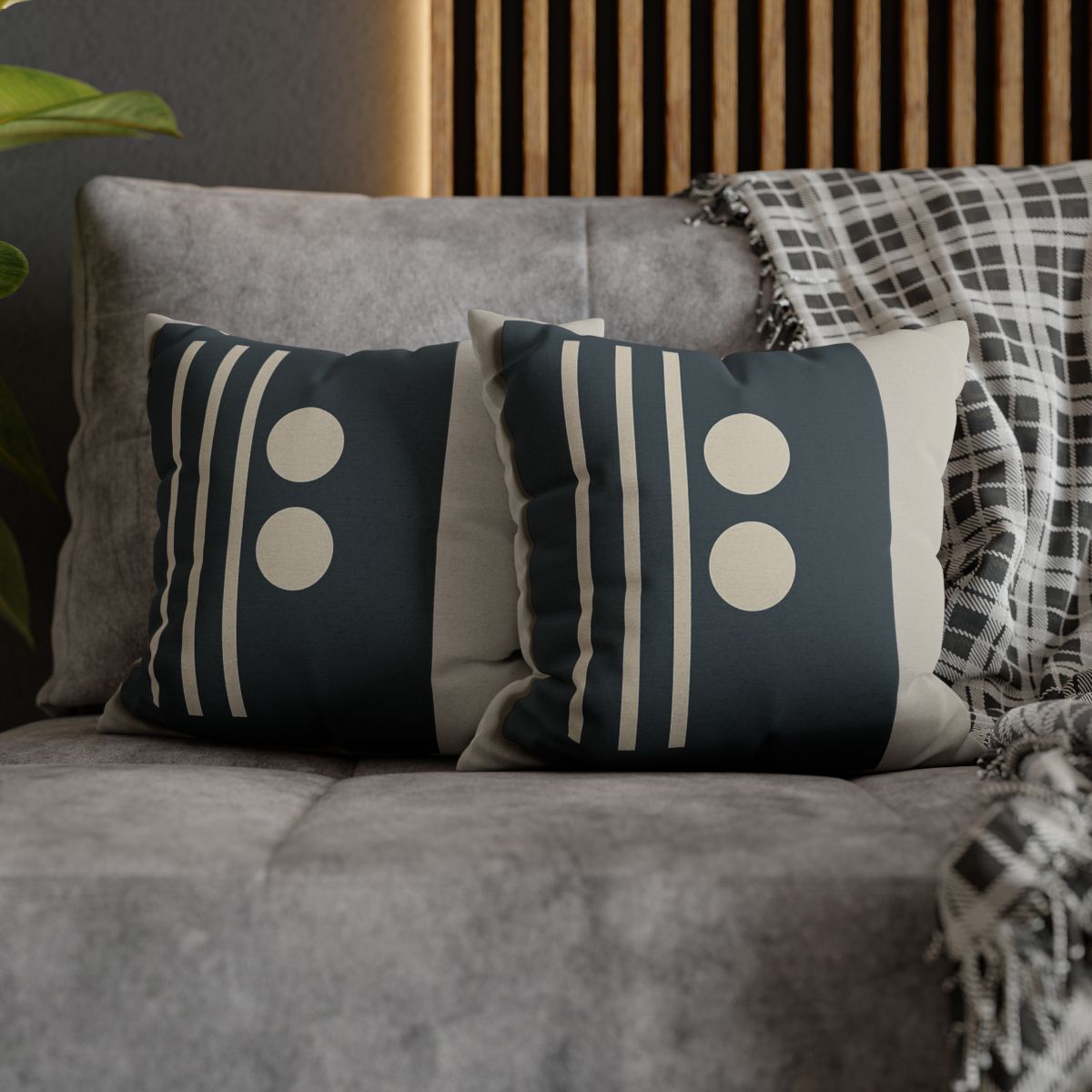 Negative Space Lattice designer print pillow cases