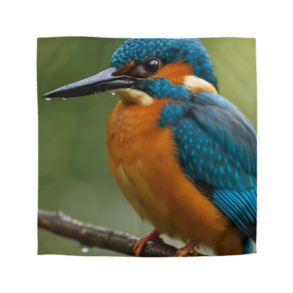 Aqua Bolt Kingfisher unique patterned duvets