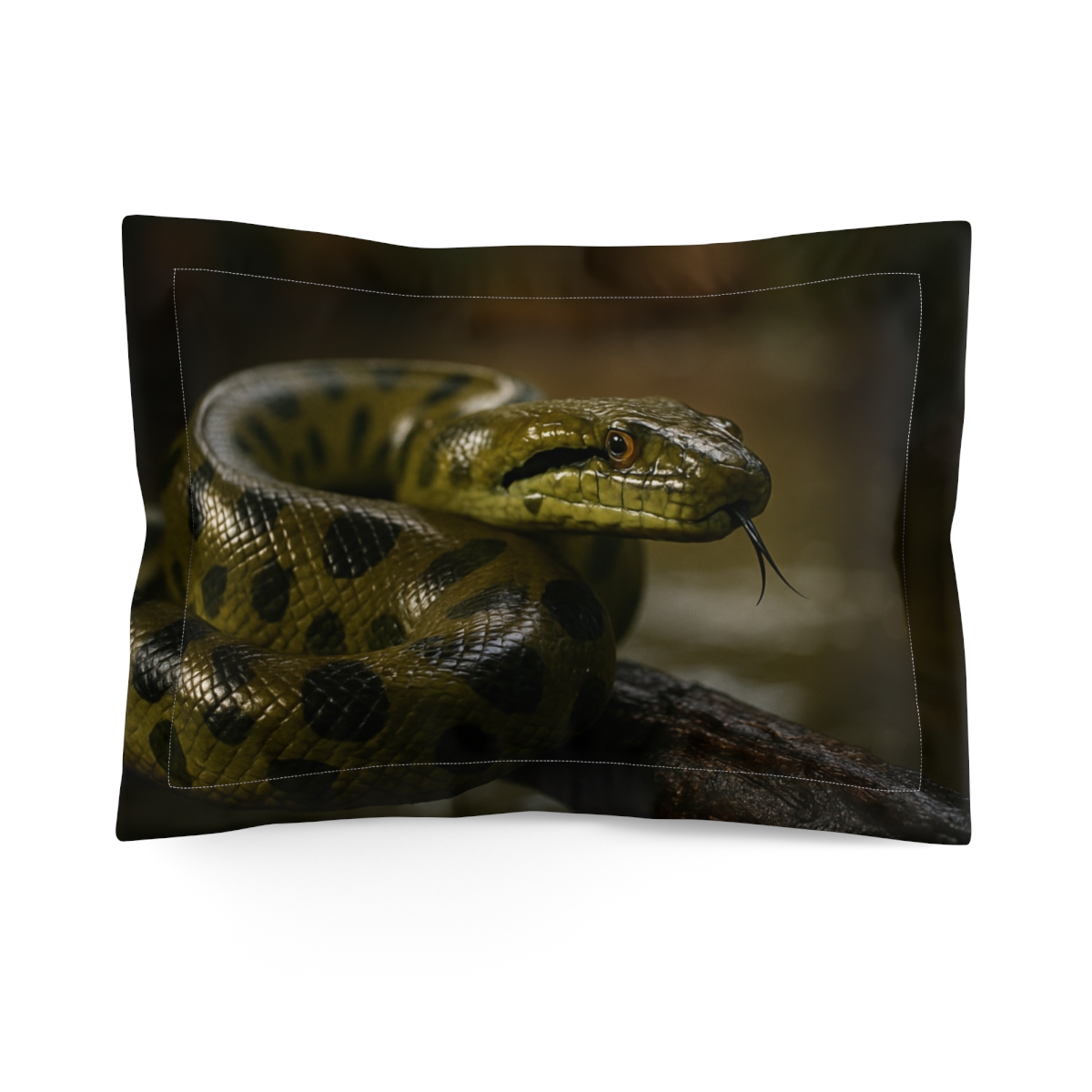 Starlit Coil Green Anaconda trendy accent pillows