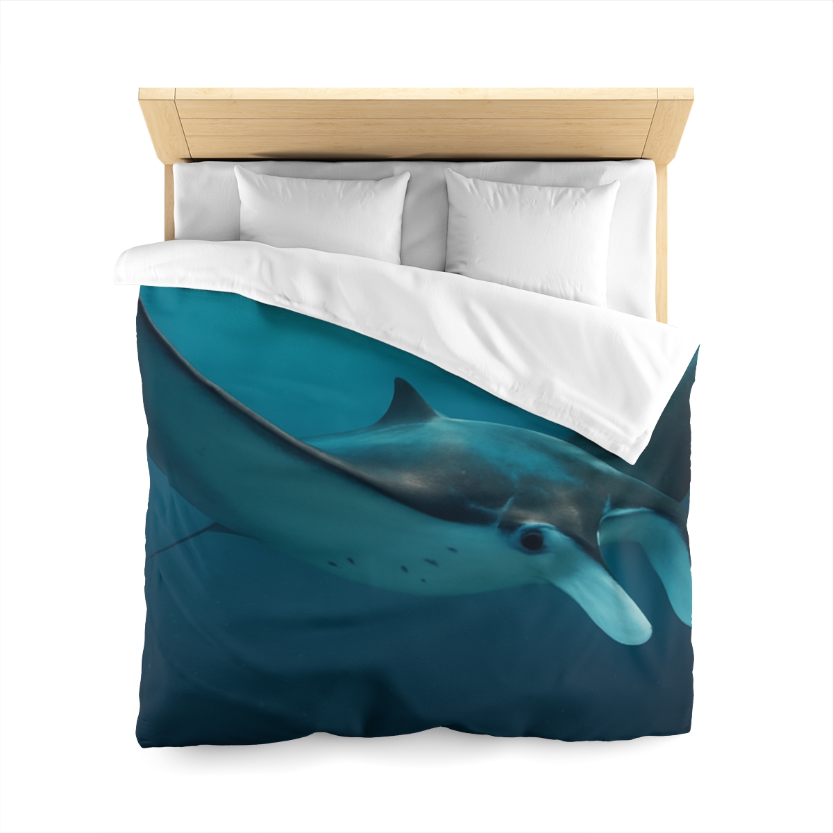 Cosmic Glide Manta Ray duvets for gifts
