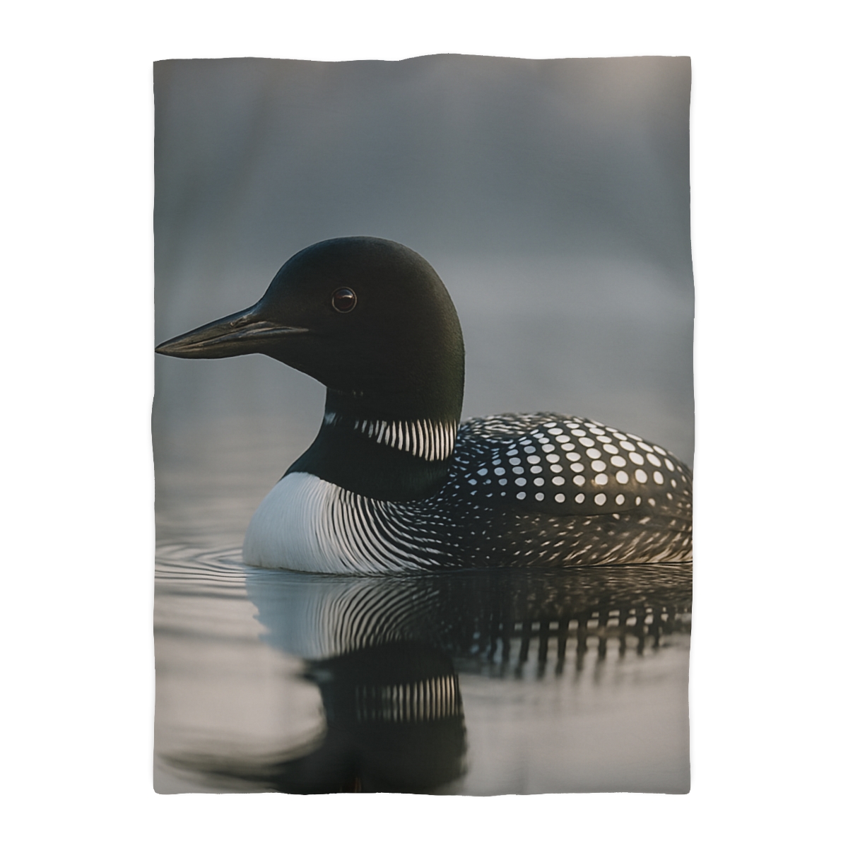 Mirror Calm Common Loon personalized bedding duvets