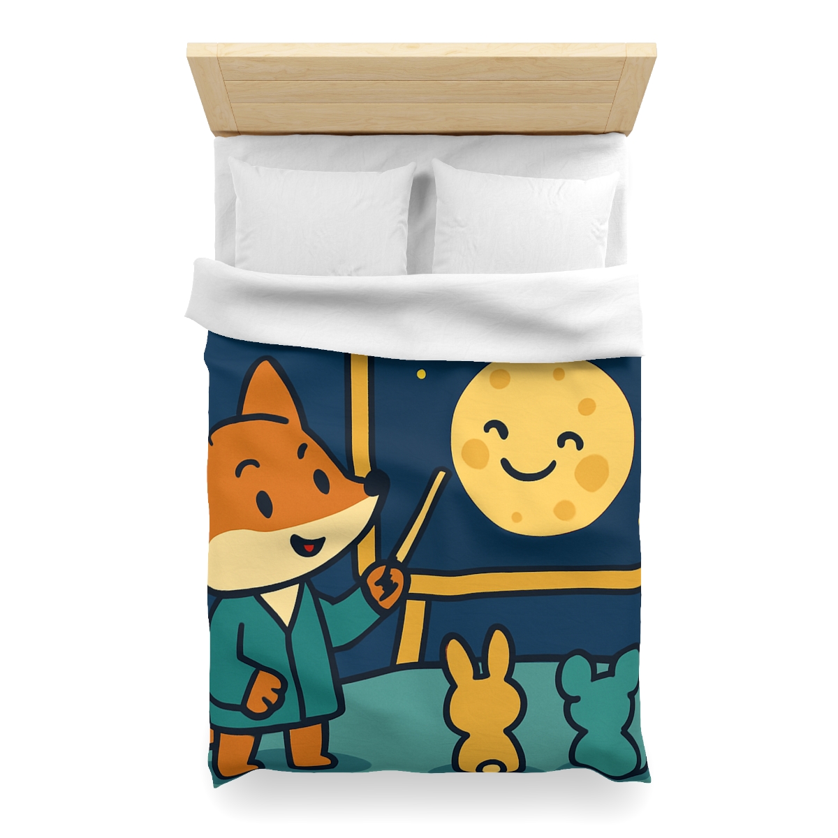Stargazing Fox And Moon Classroom stylish duvet covers