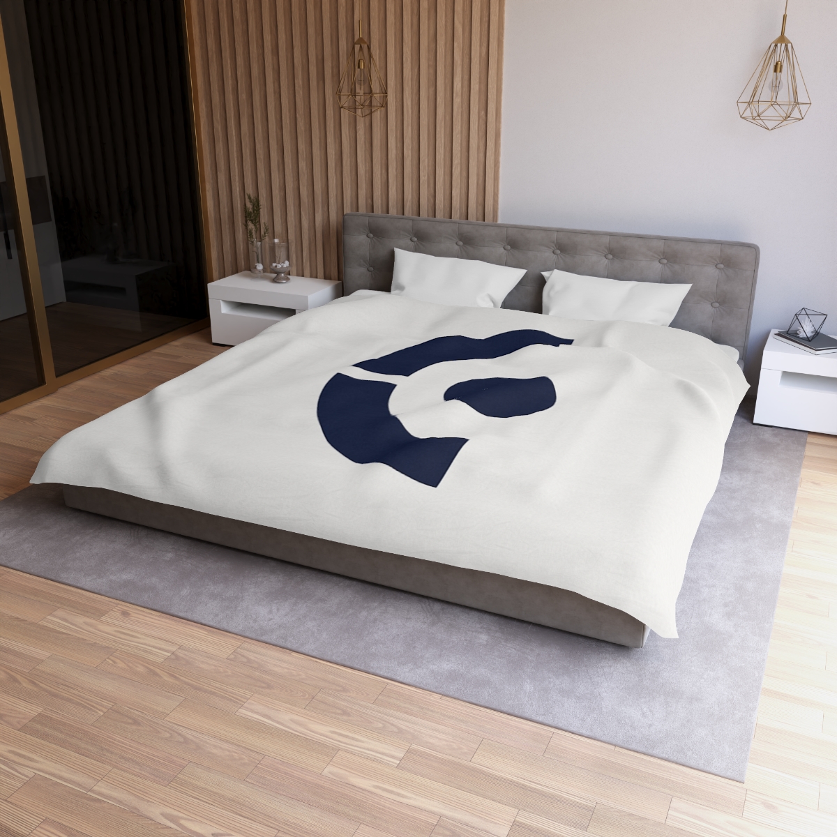 Twin Arcs Eclipse Study designer printed duvets