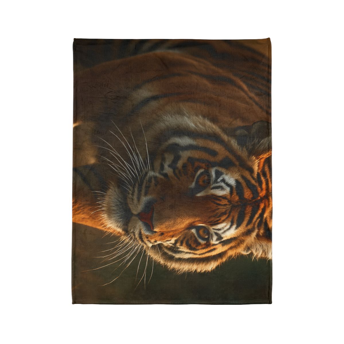 Forest Stalker Bengal Tiger personalized cozy blankets