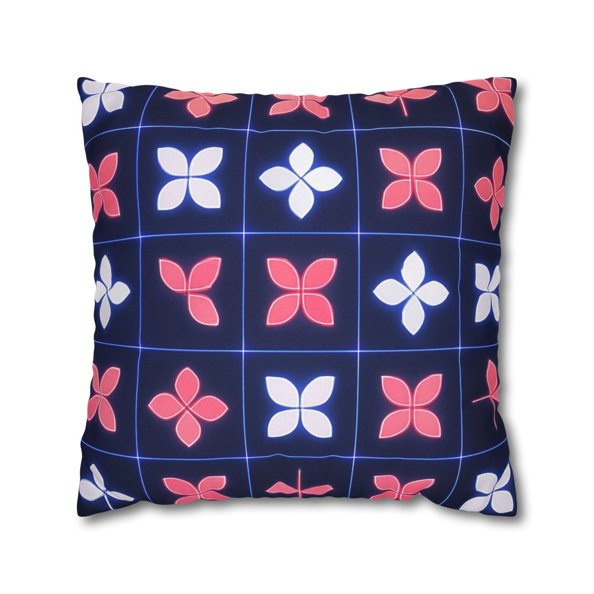 Quantum Blossom Grid custom pillow cases