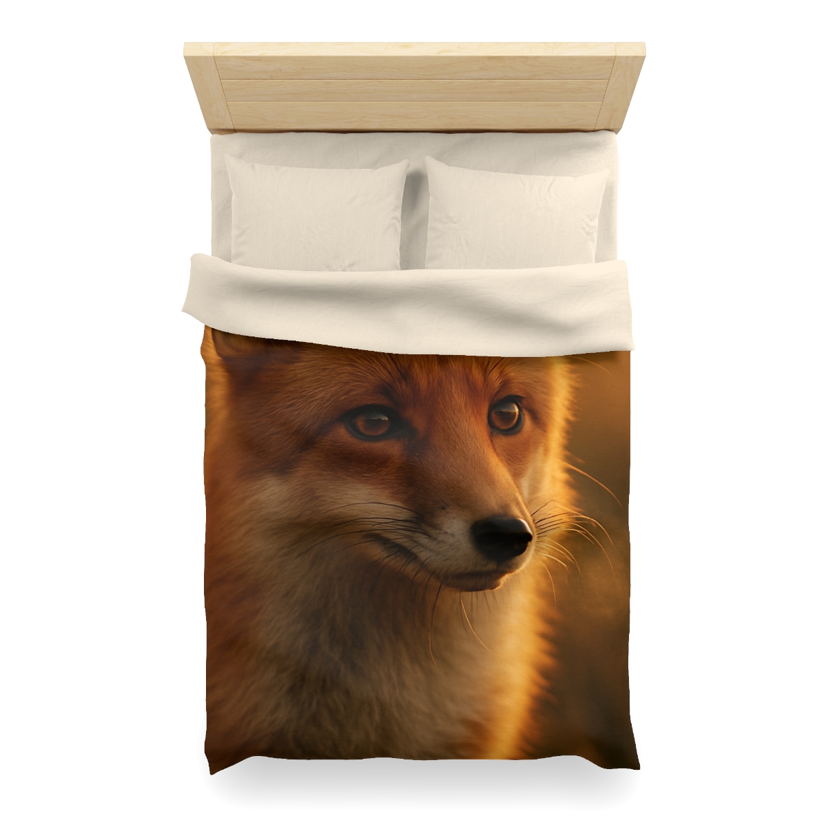 Crimson Whisper Red Fox unique patterned duvets