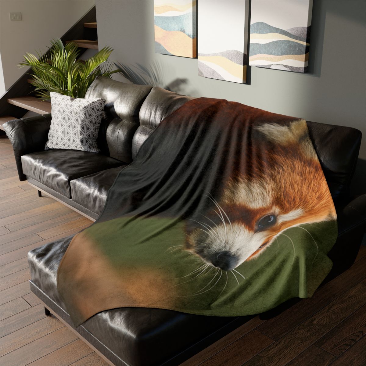 Bamboo Climber Red Panda unique gift blanketscustom blankets
