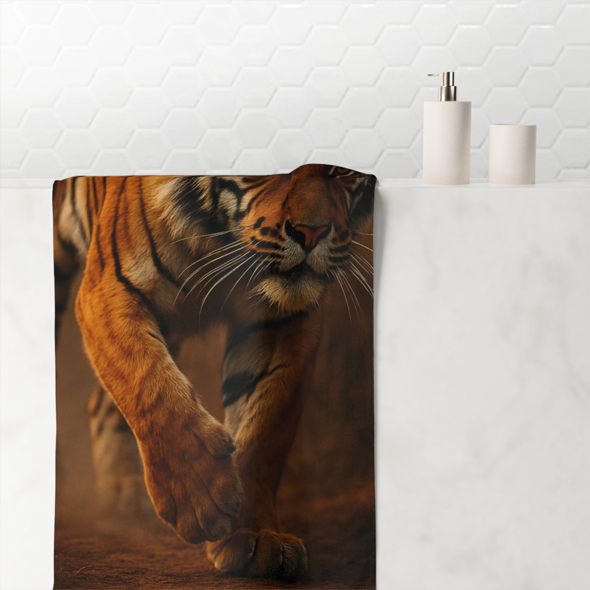 Ember Stalker Bengal Tiger unique gift towels