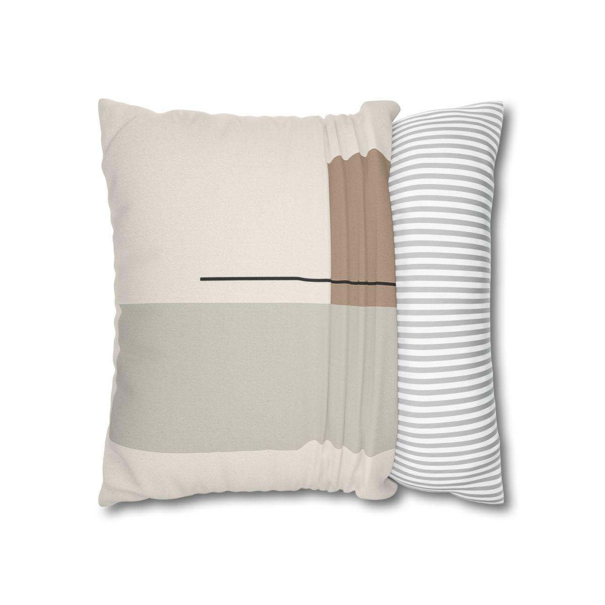Offset Rectangle Pair With Line custom pillow cases