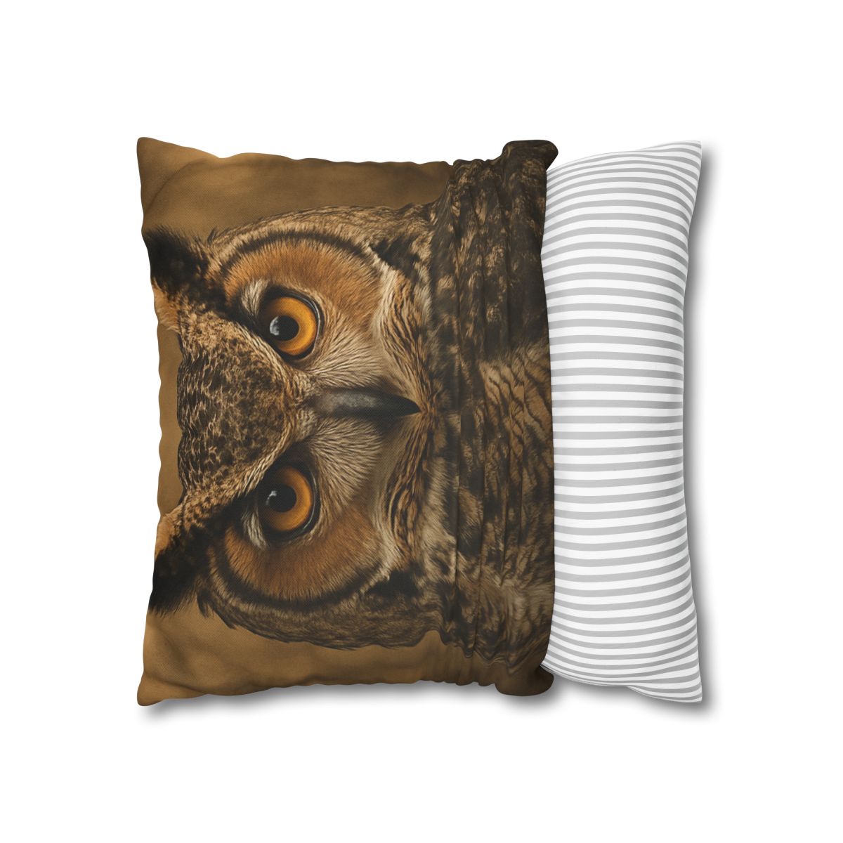 Amber Vigil Great Horned Owl personalized pillow covers