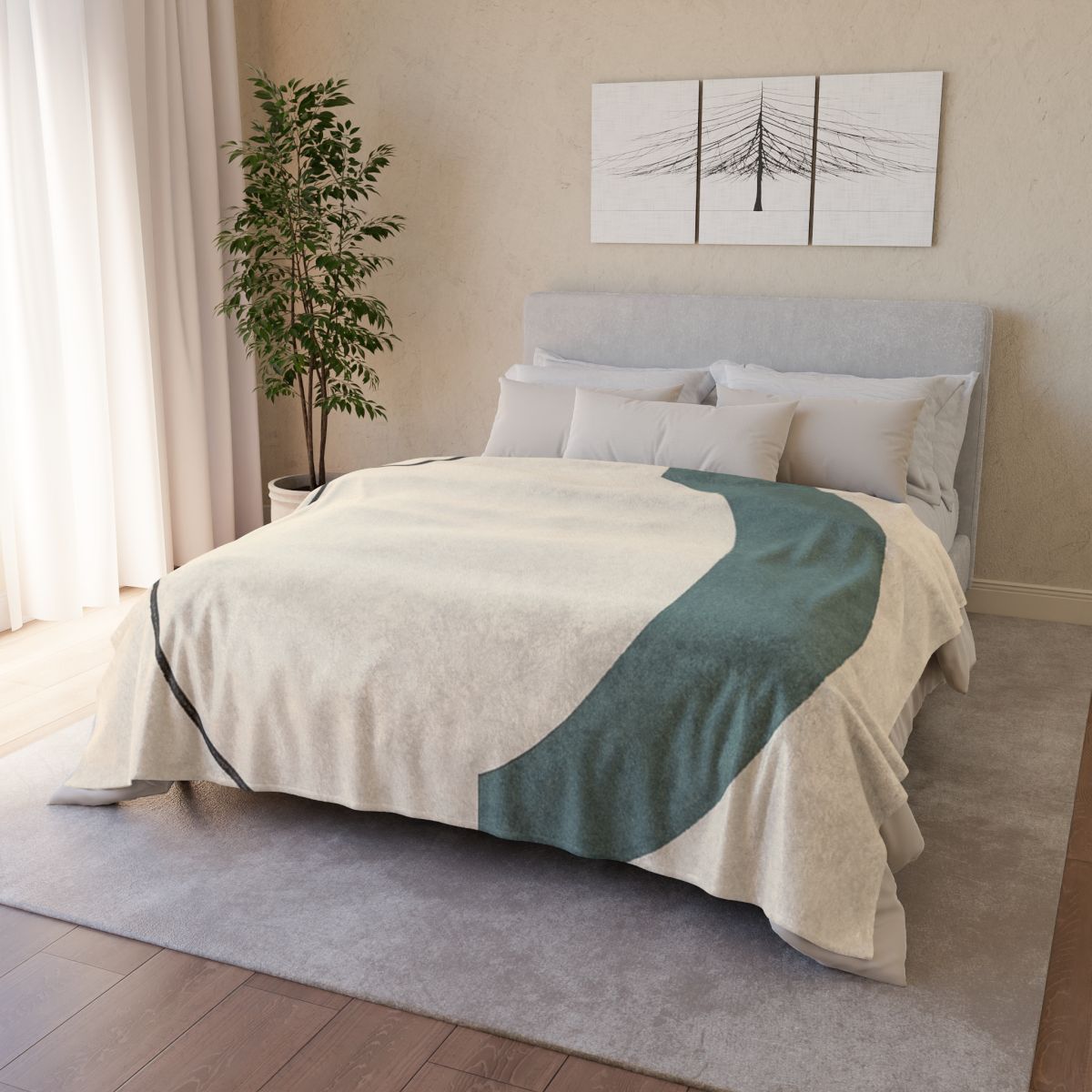 Intersecting Arc Pair unique gift blankets