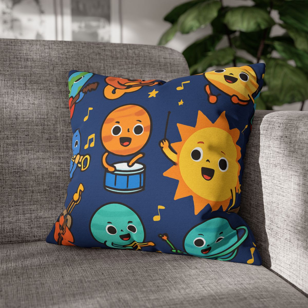 Planetary Music Band designer print pillow cases