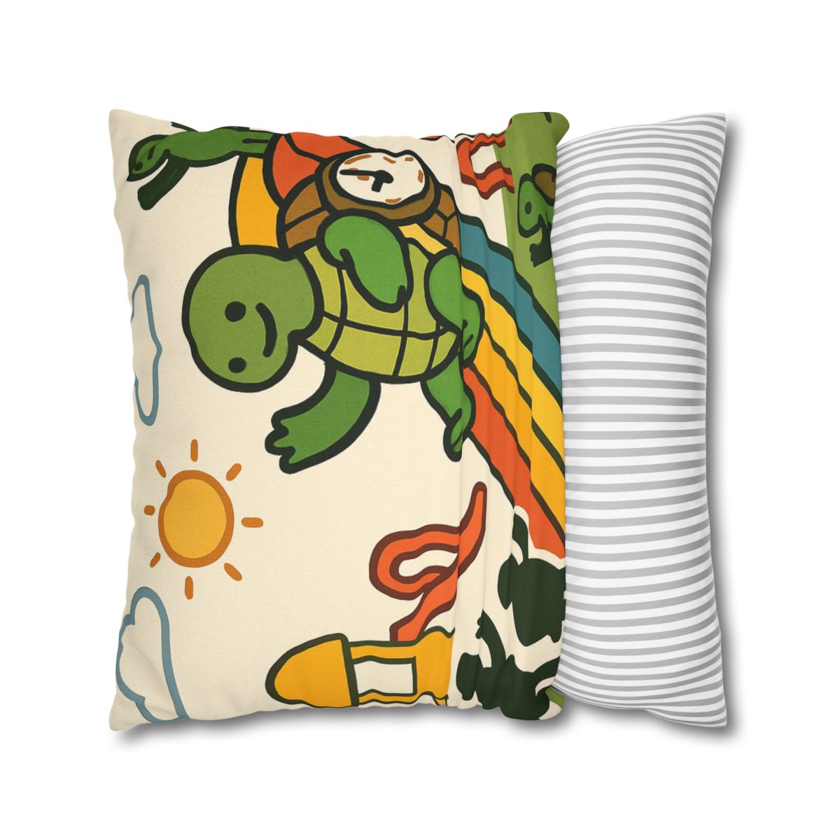 Time Traveling Tortoise Playground stylish decorative pillowcases