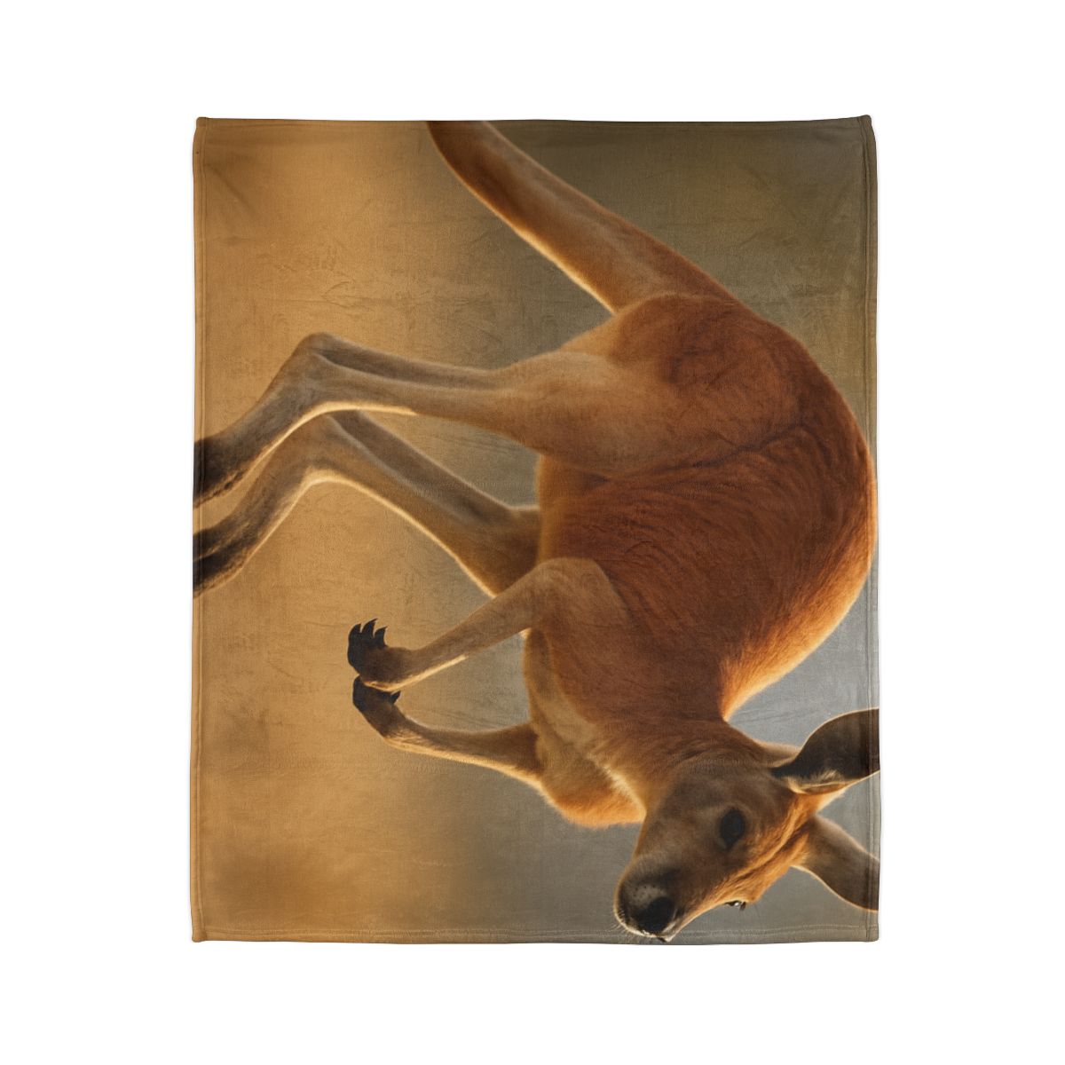 Ember Hop Red Kangaroo designer printed blankets