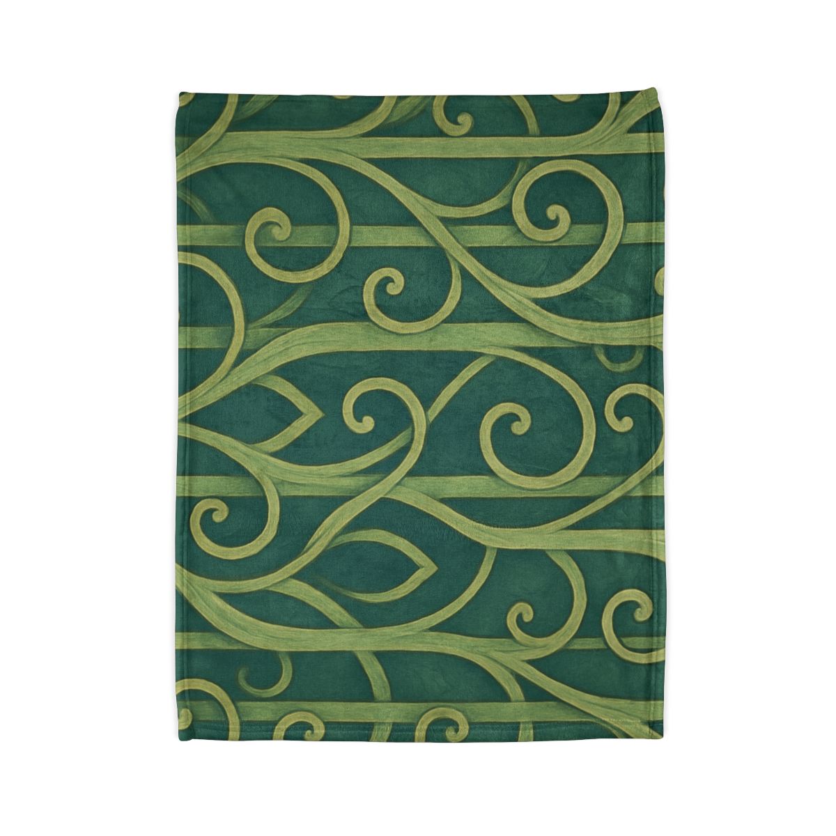 Tendriled Lattice Cascade soft fleece blankets