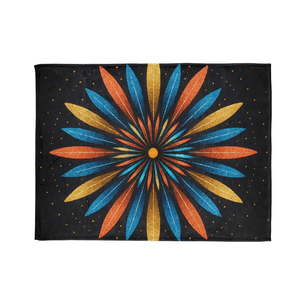 Starburst Mandala Bloom stylish throw blankets