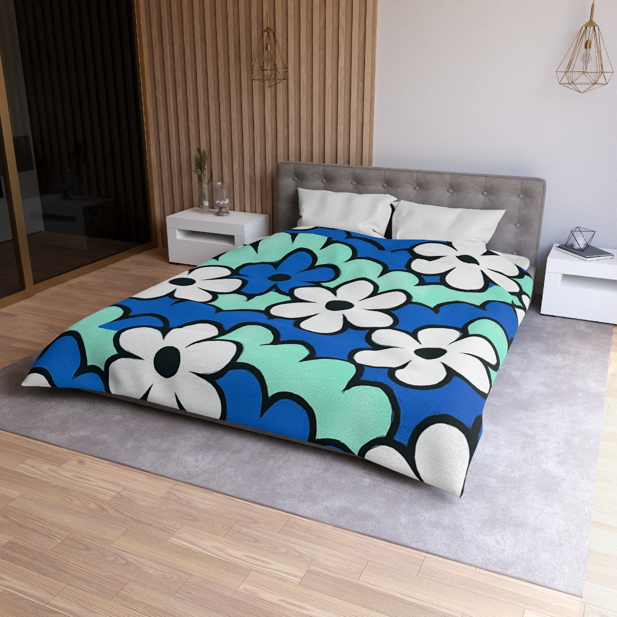 Blossom Wave Tessellation soft comforter duvets