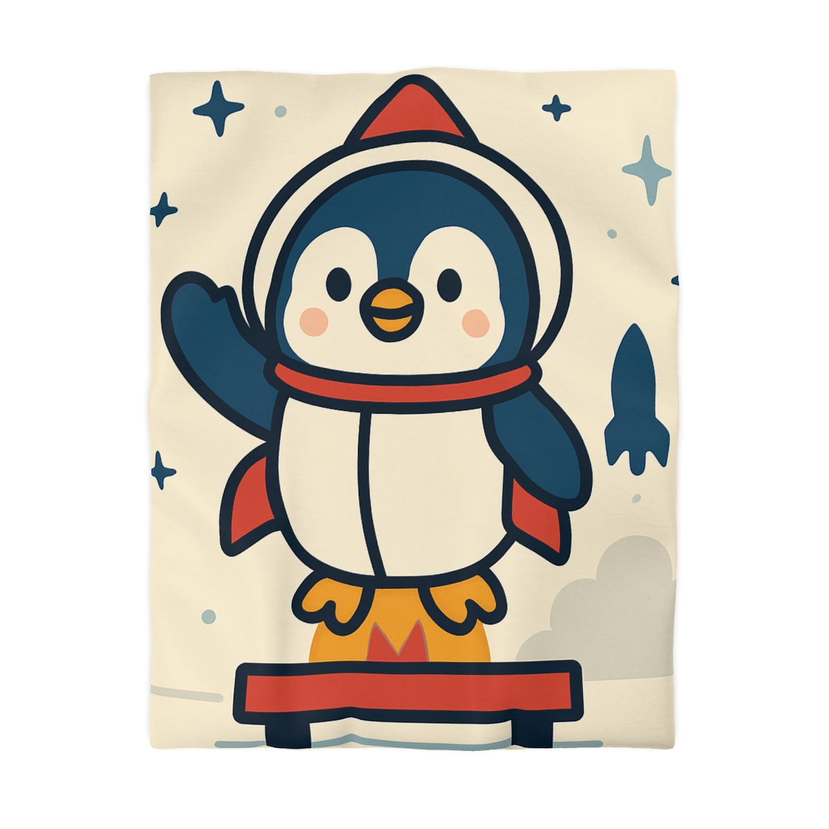 Rocket-Pilot Penguin warm winter duvets