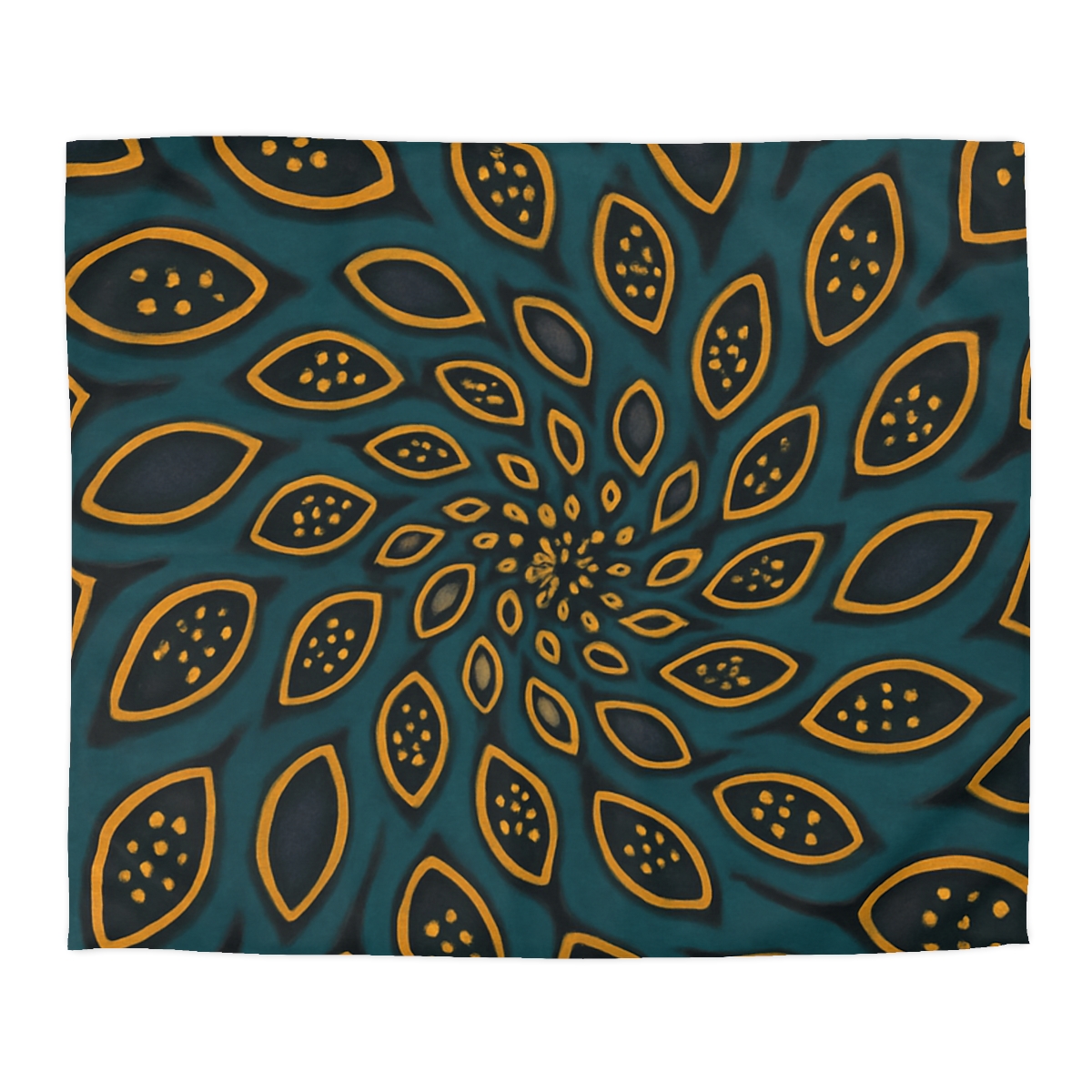 Spiral Seed Pod Array soft comforter duvets