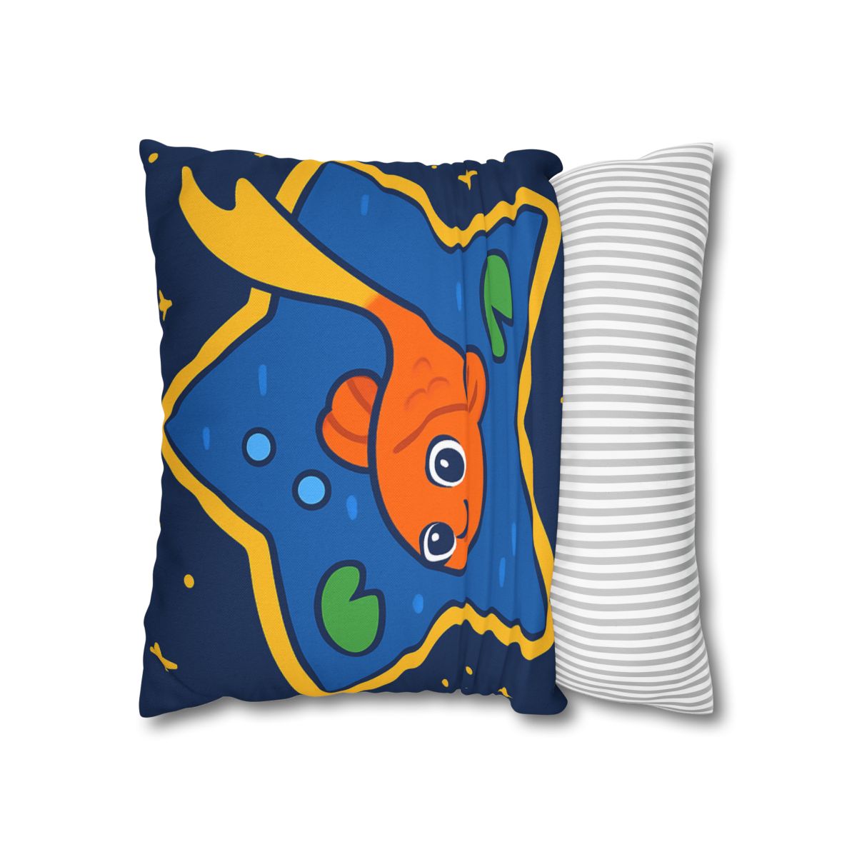 Comet Koi And The Star Pond designer print pillow cases