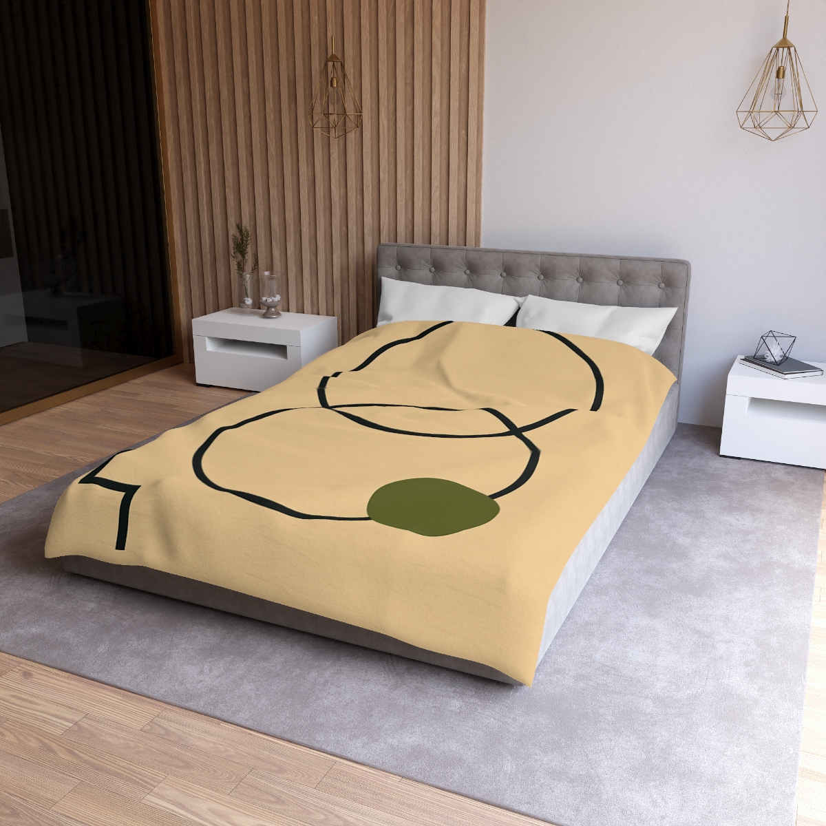 Aligned Rings With Corner Steps soft comforter duvets