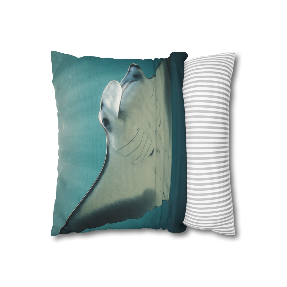 Celestial Glide Reef Manta Ray stylish decorative pillowcases