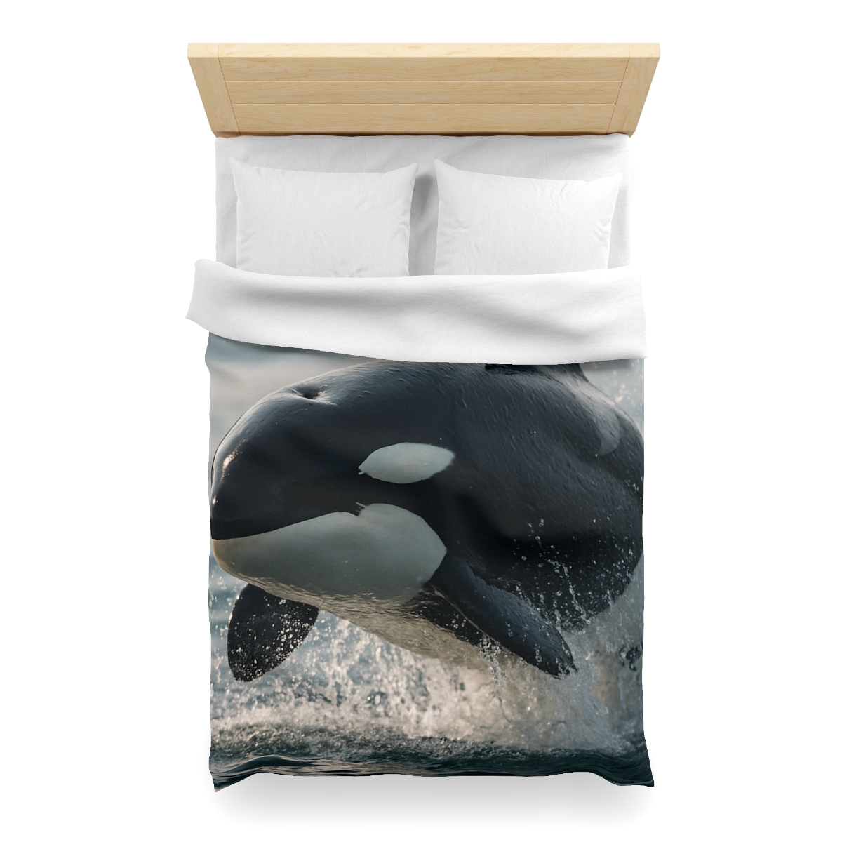 Tidal Monarch Orca custom duvets