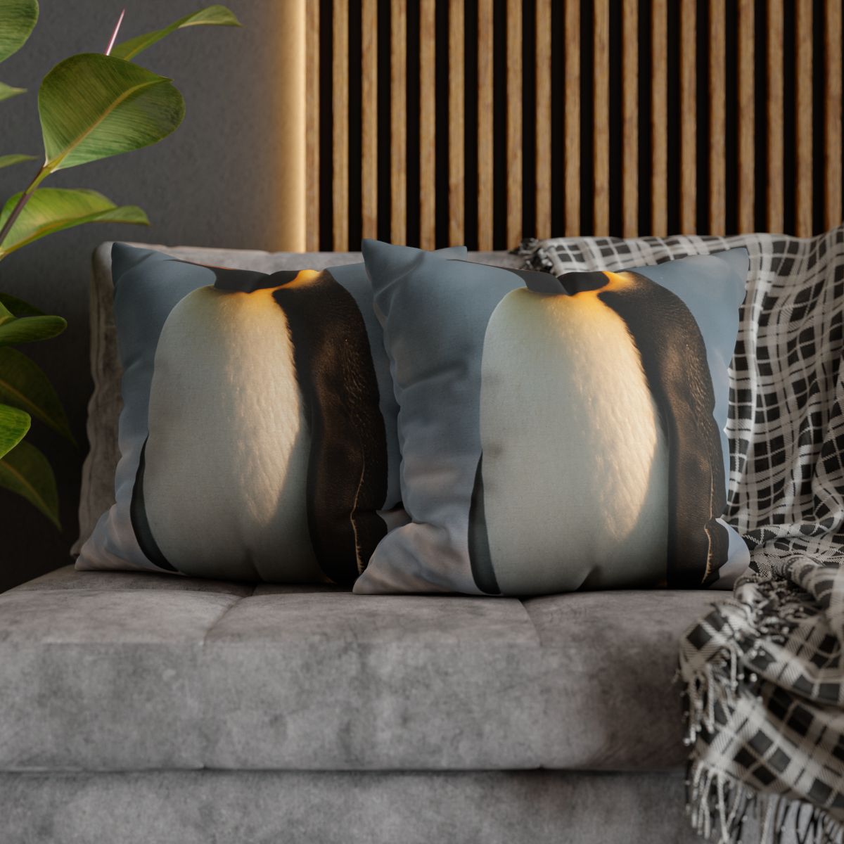 Aurora Drift Emperor Penguin unique gift pillow cases