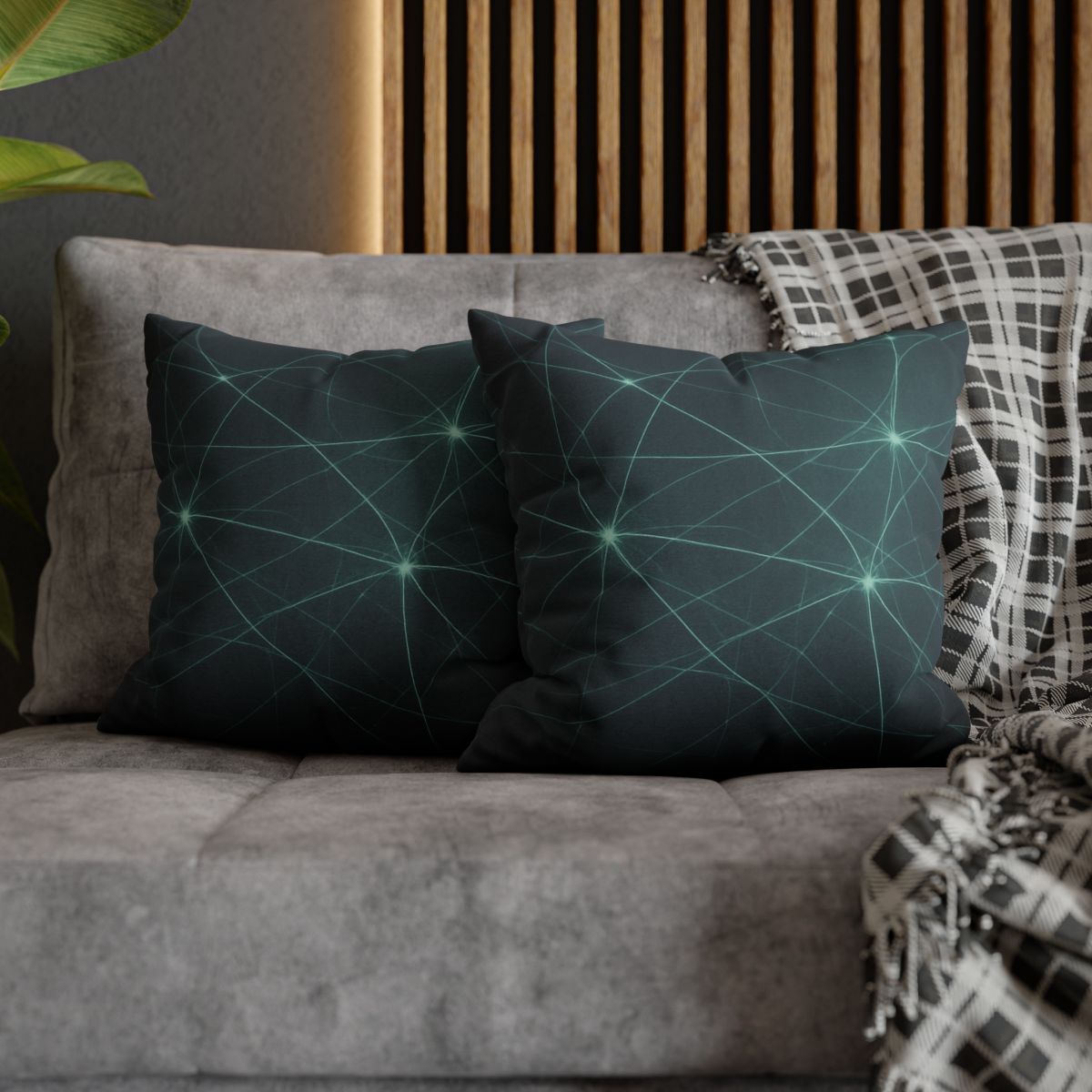 Cosmic Web Filament Glow personalized pillow covers