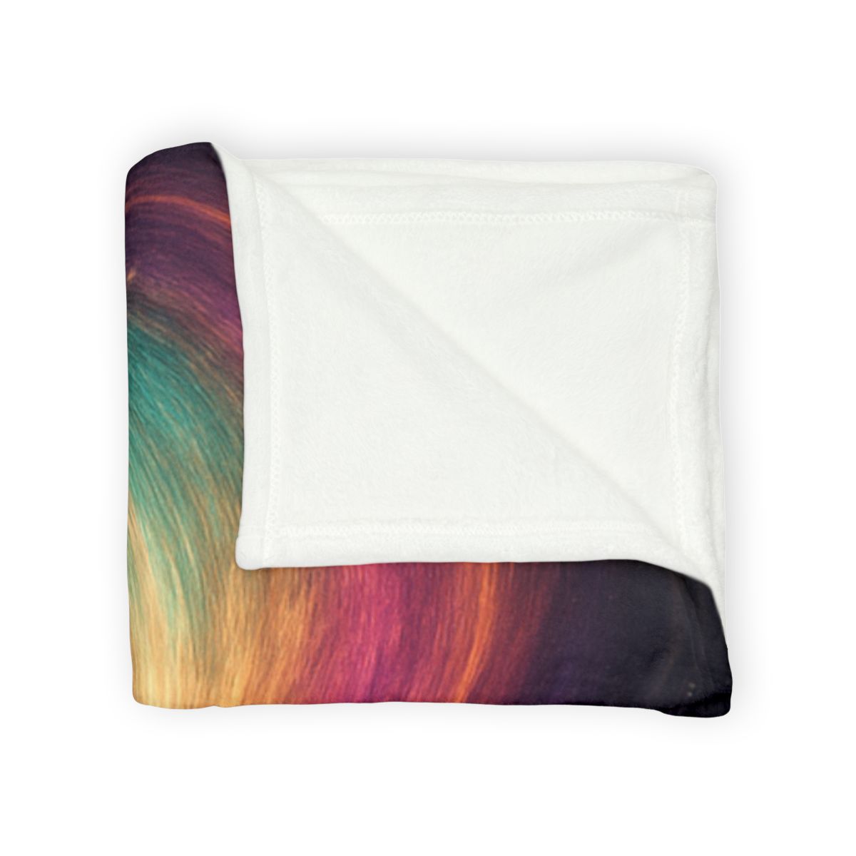 Prismatic Singularity Bloom soft fleece blankets