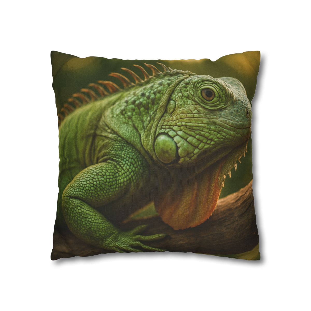 Orbit Glow Green Iguana custom pillow cases