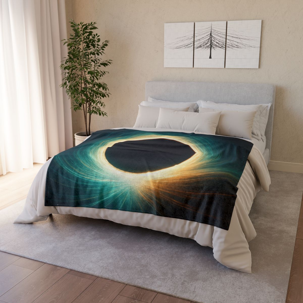 Gravity Well Halo designer printed blankets