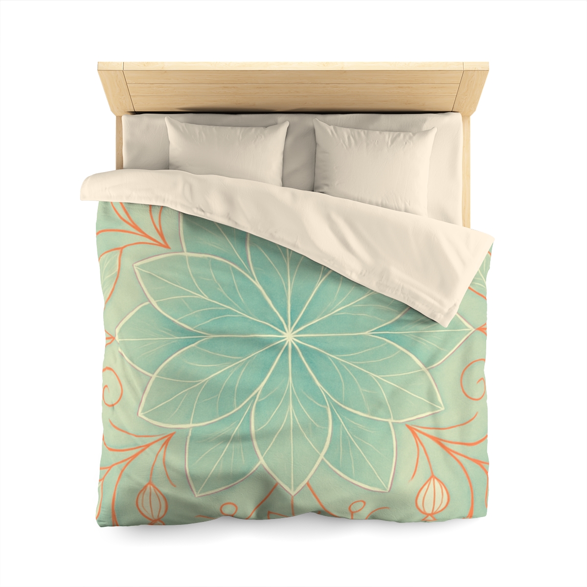 Petal Lattice Radiance custom duvets