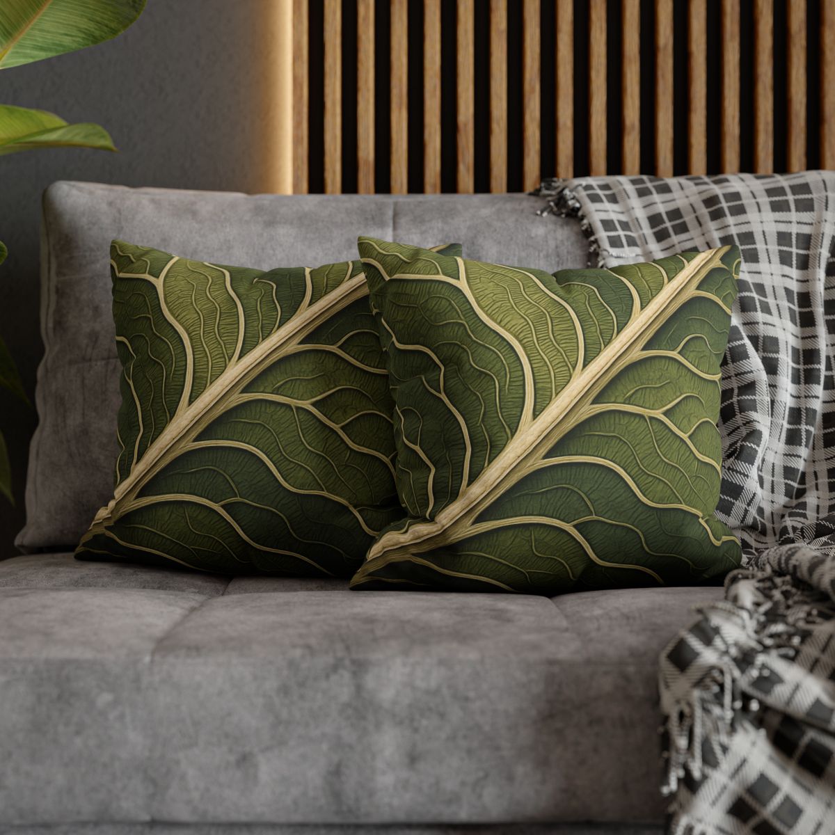 Leaf Vein Topography trendy patterned pillow cases