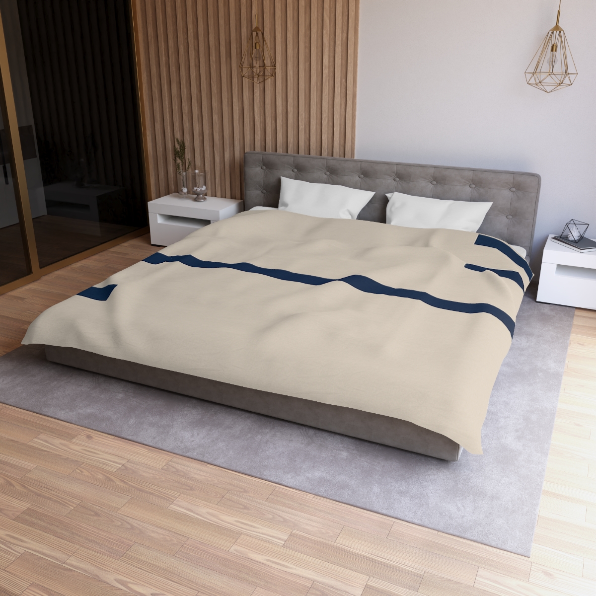 Split Horizon Bar Sequence unique patterned duvets