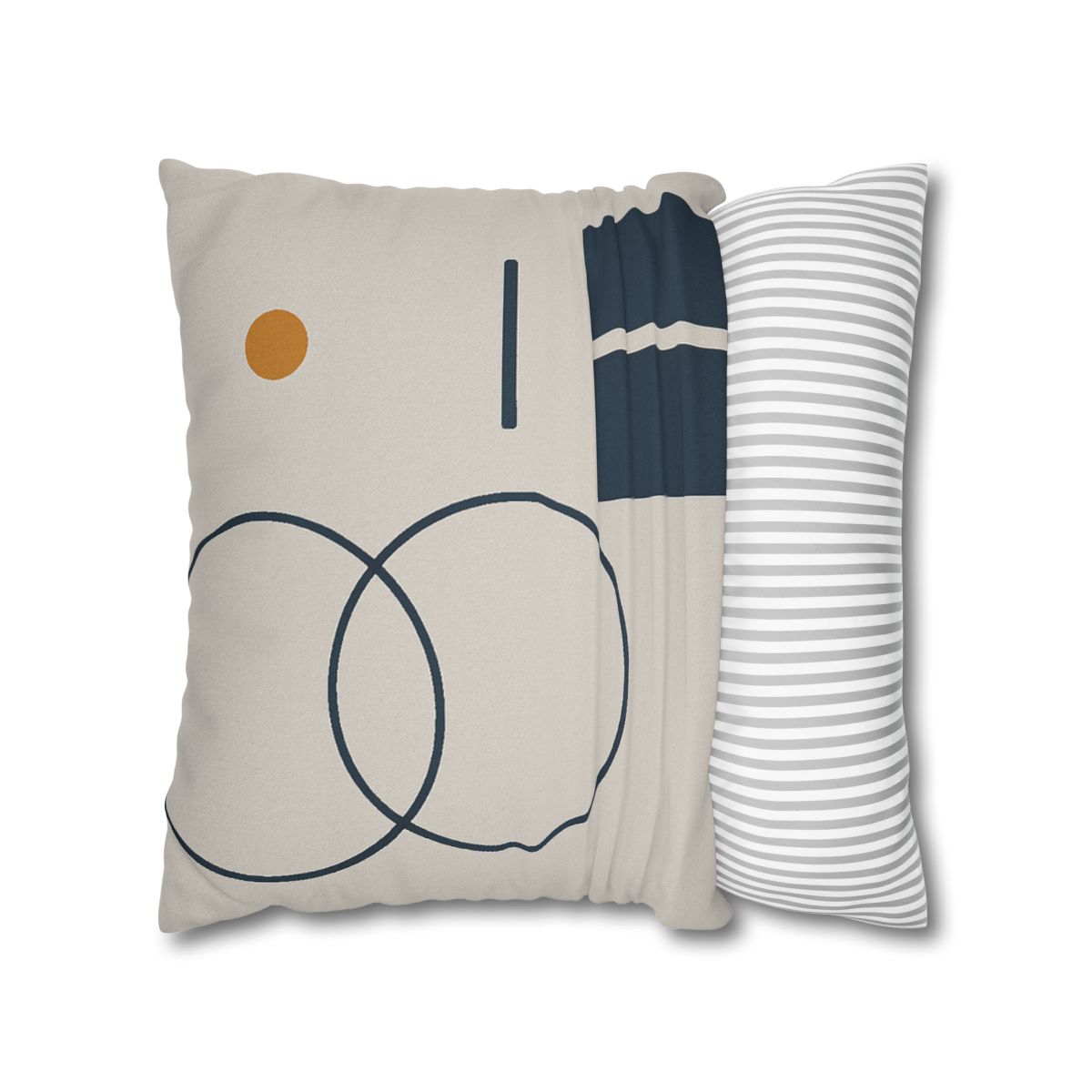 Staggered Rings Over Split Rectangle trendy patterned pillow cases