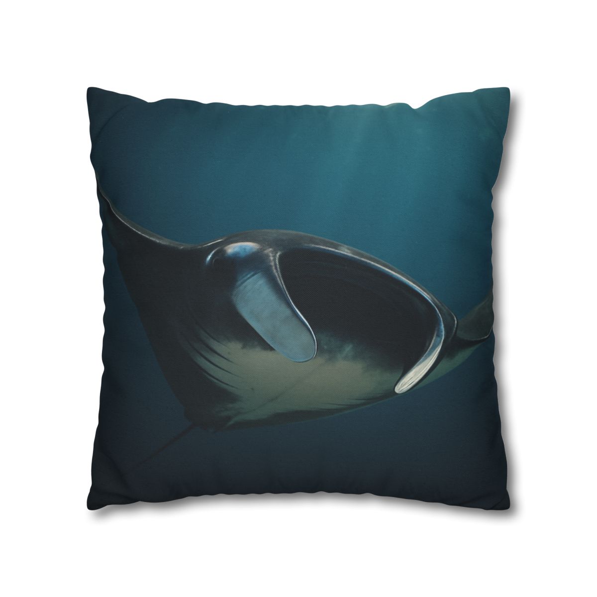Starlit Glide Manta Ray soft cotton pillow cases