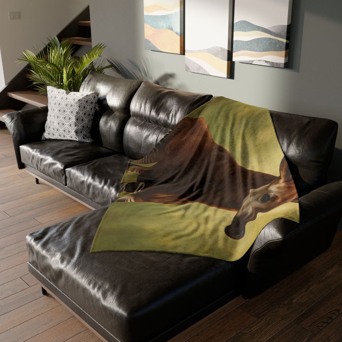 Velvet Stride Okapi stylish throw blankets