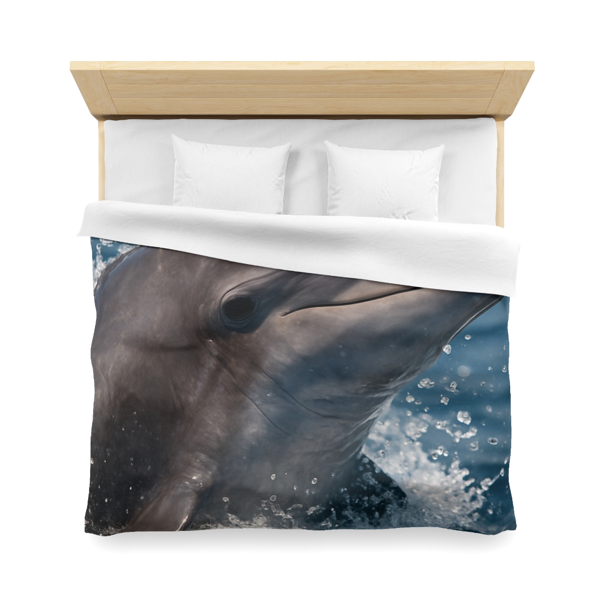 Mirrorflash Common Bottlenose Dolphin designer printed duvets