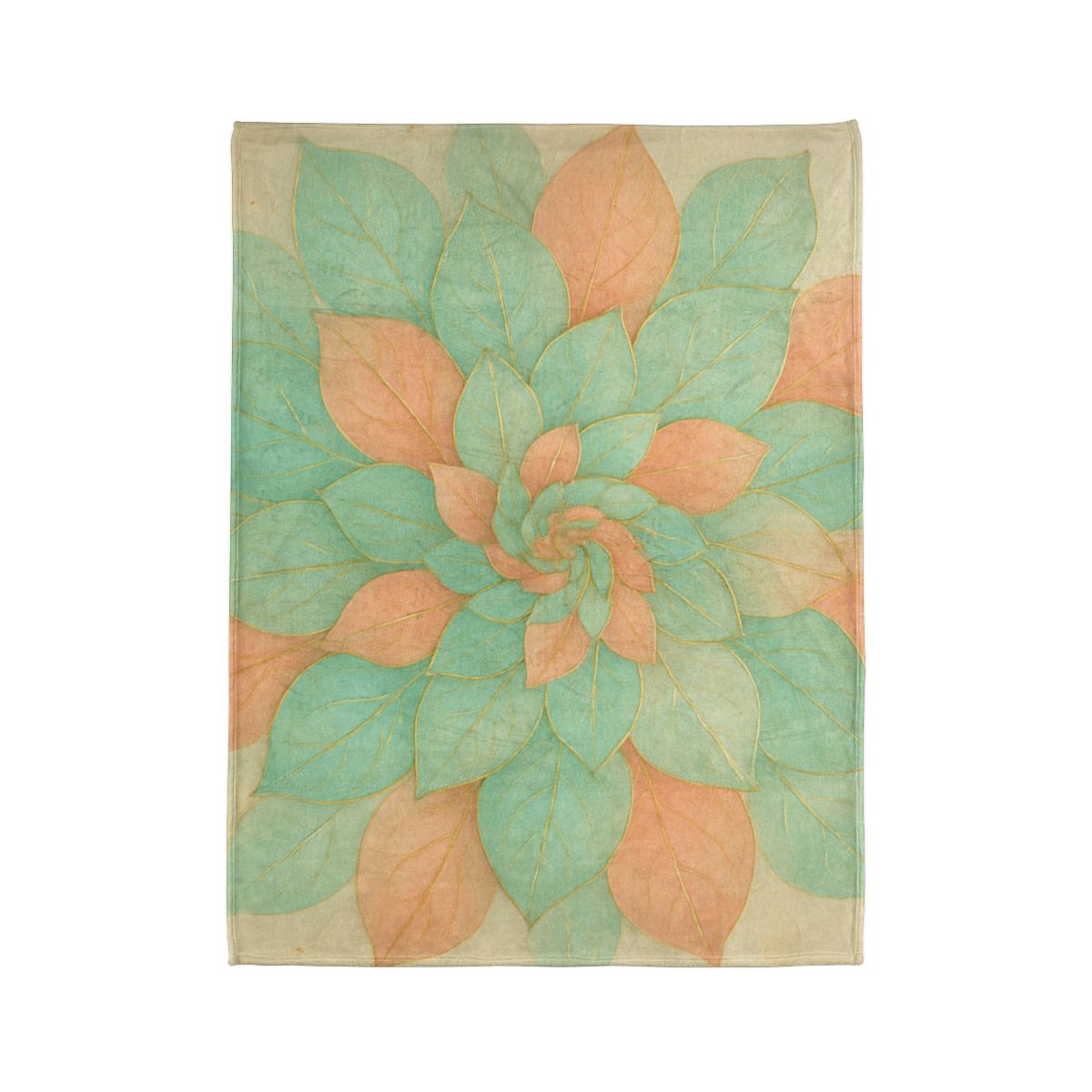 Petal Spiral Mosaic personalized cozy blankets