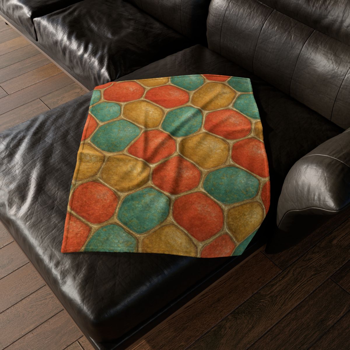 Pod Cluster Mosaic stylish throw blankets