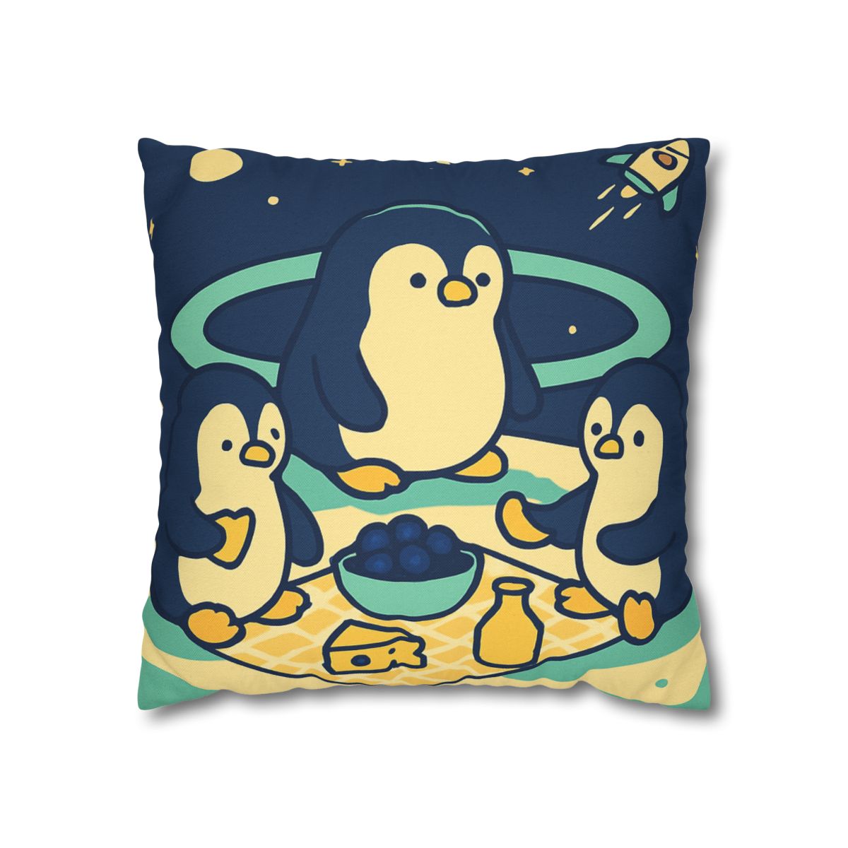 Planet Picnic Penguins comfortable bedding pillow covers