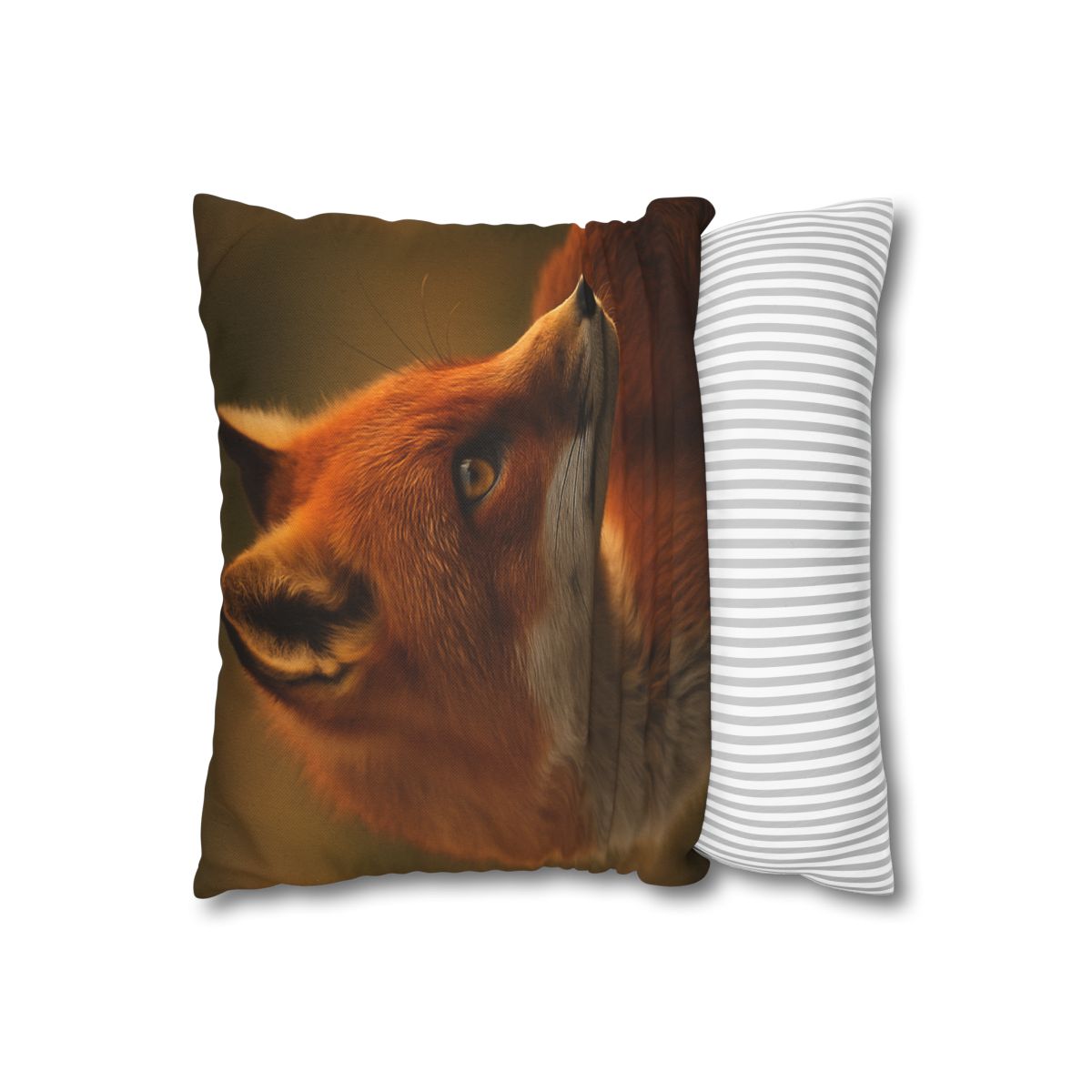 Crimson Whisper Red Fox trendy patterned pillow cases